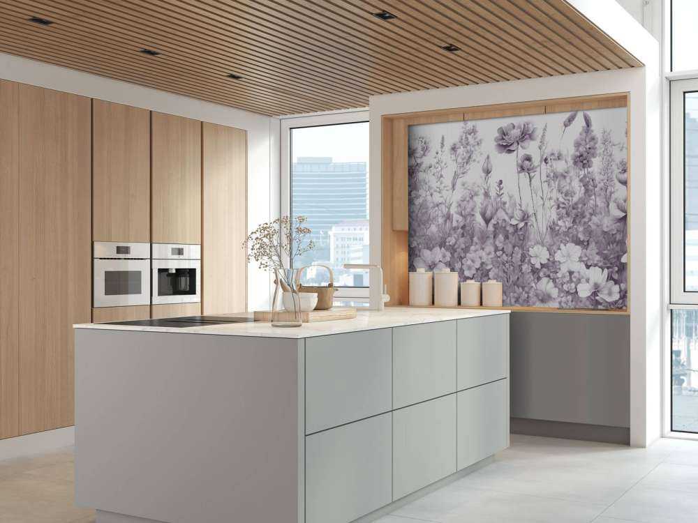 Fleurs de mon âme sans couture - lavande