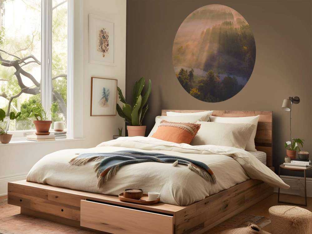 Brume matinale rêveuse dans la nature