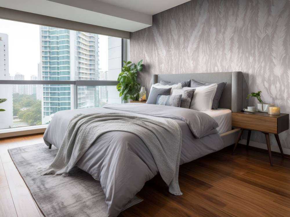 Mur de graminées de champ - taupe