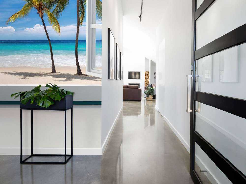 Vue sur une plage tropicale