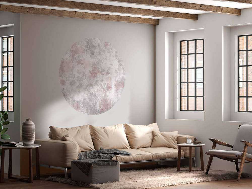 Jardin aquarelle rose
