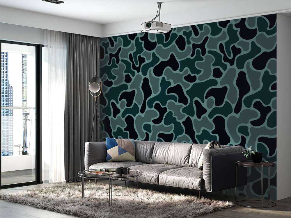 Camouflage vert gris