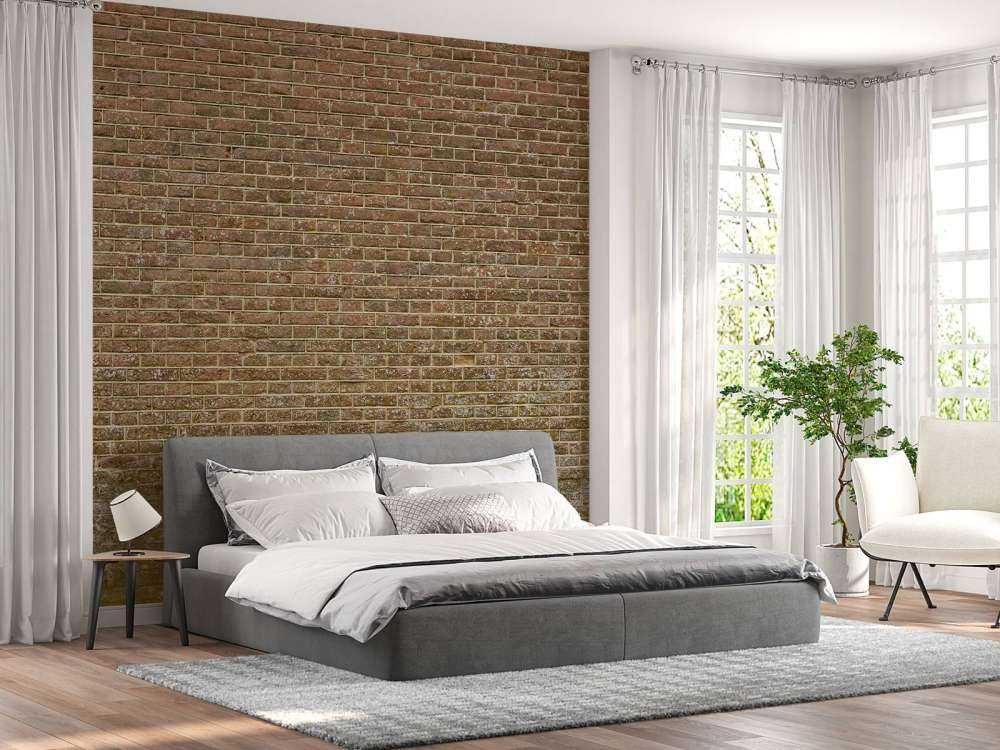 Mur de briques à joints serrés