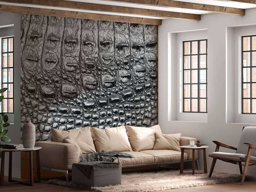 Peau de crocodile noir