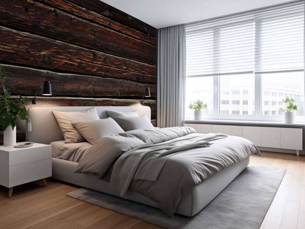 Planches sombres et usées