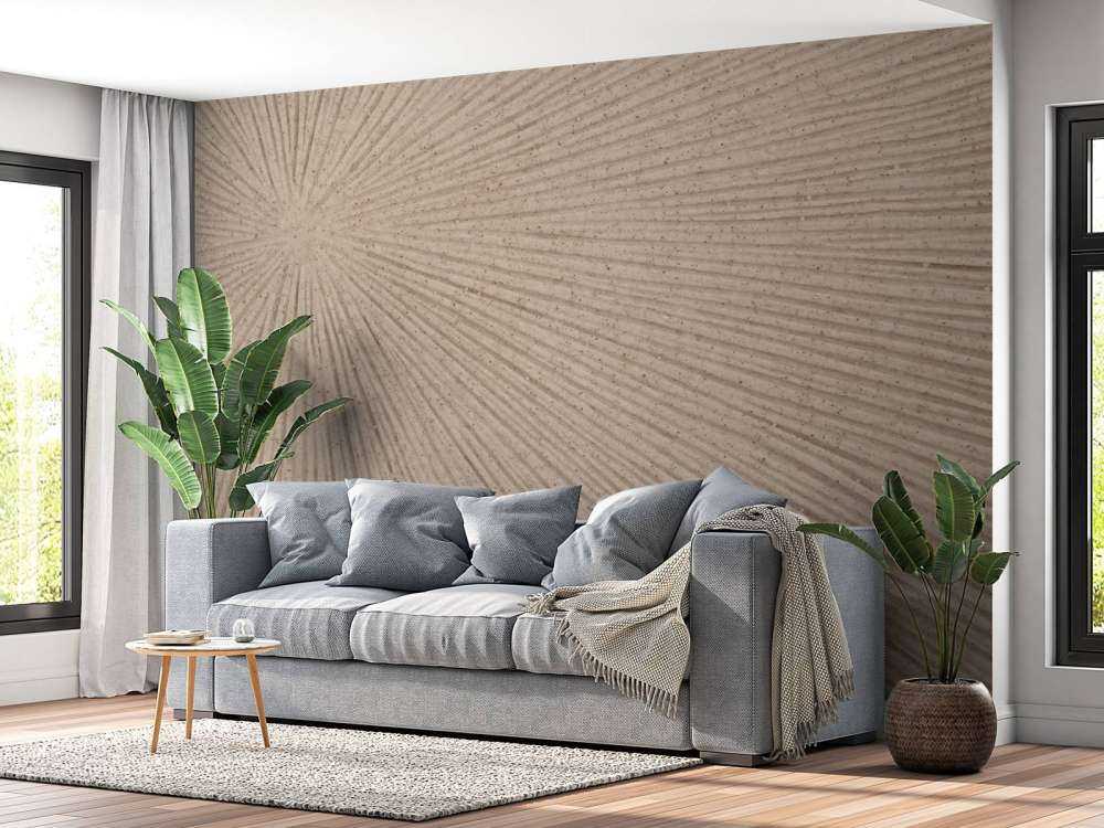 Structure avec lignes Soleil en beige