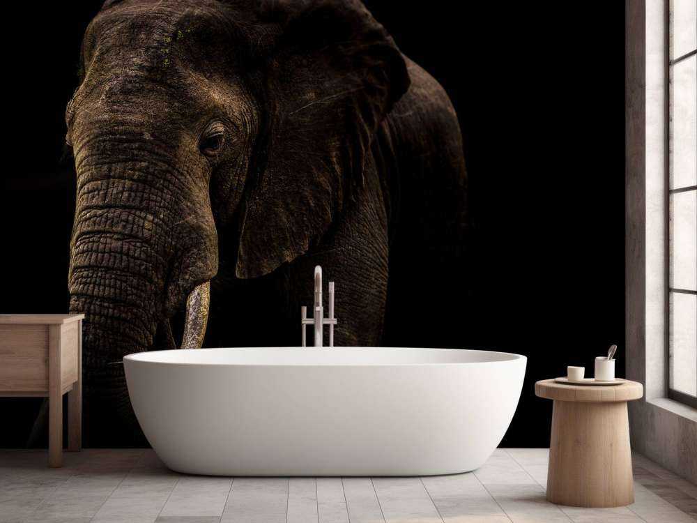 Elephant With Hummingbirds