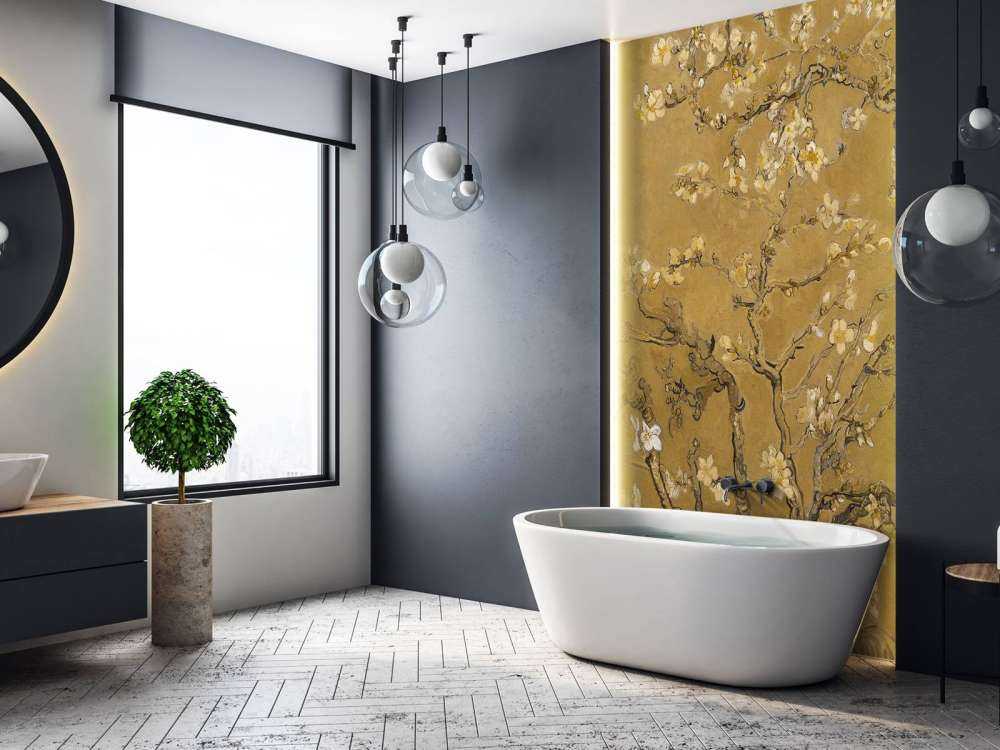 Fleur d'amandier jaune