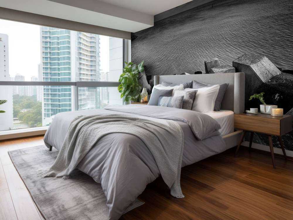 Des blocs de béton pour le port de Cadzand-Bad 