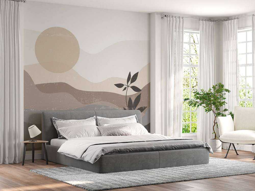 Coucher de soleil du milieu du siècle