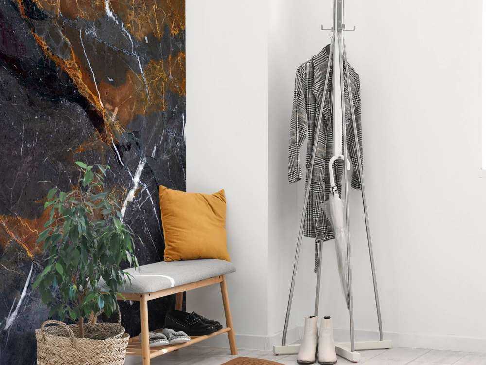 Marbre aux couleurs chaudes