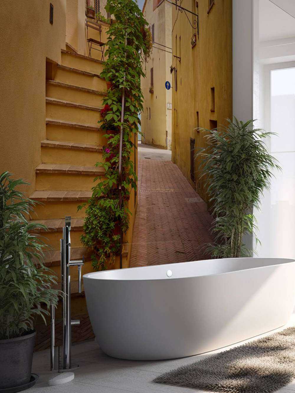 Escalier dans une rue italienne