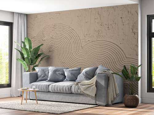Texture Zen Garden en taupe