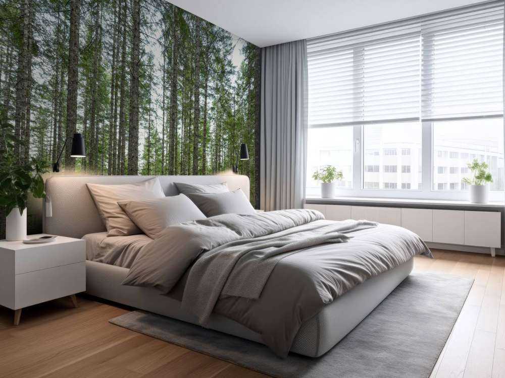 Arbres hauts et droits