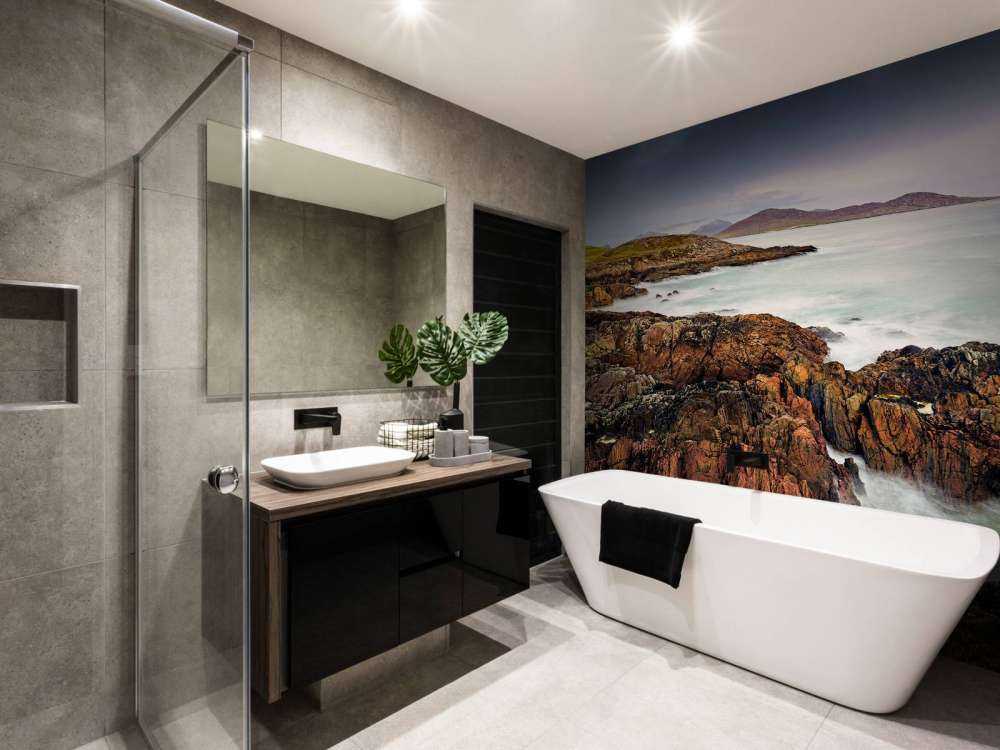 Rivage avec des rochers