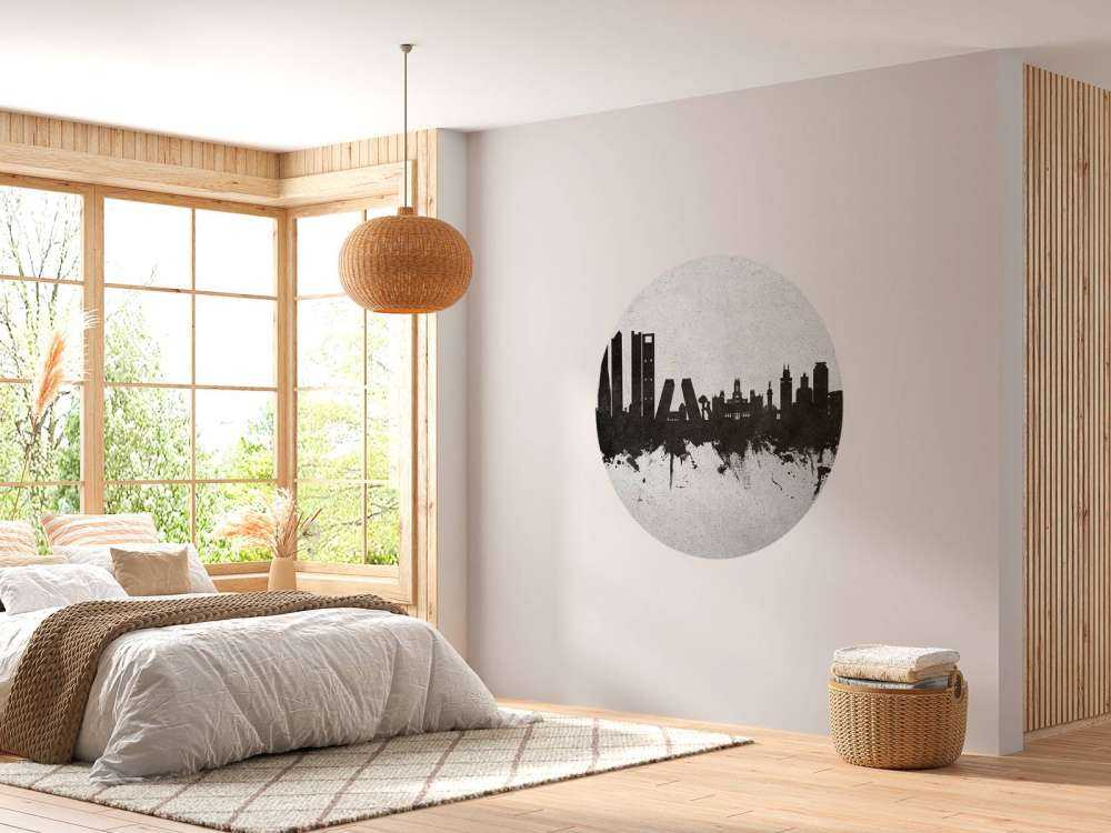 Aquarelle skyline, Madrid