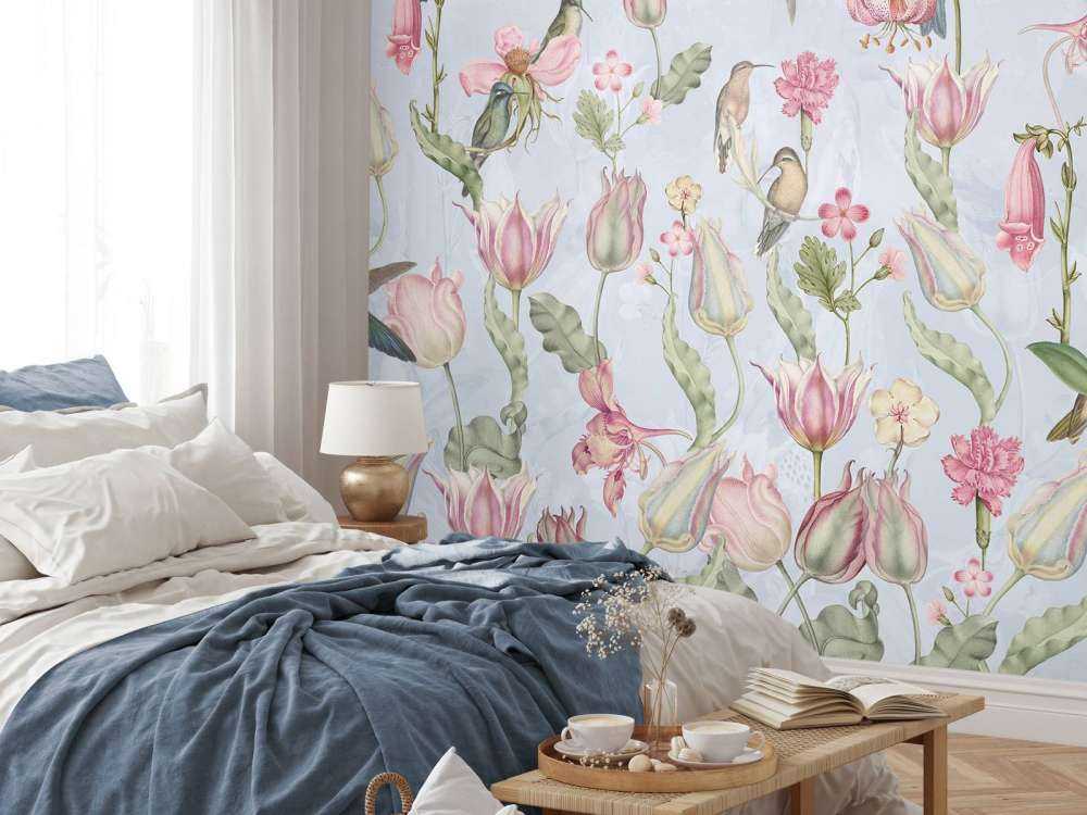 Symphonie des Colibris de Printemps - Sérénade Bleu Pastel