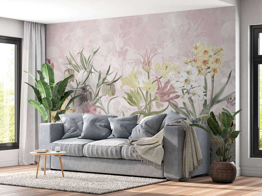 Fleurs de printemps - Rose pastel pétale