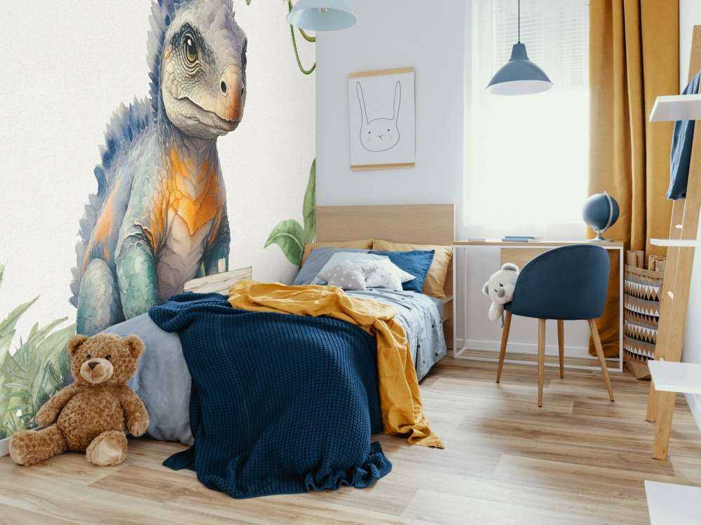 Bébé ankylosaure dans la jungle