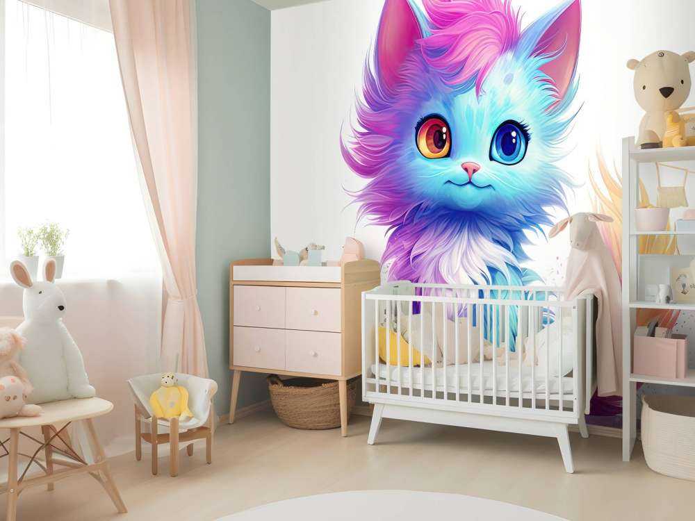 Bébé chat rainbow