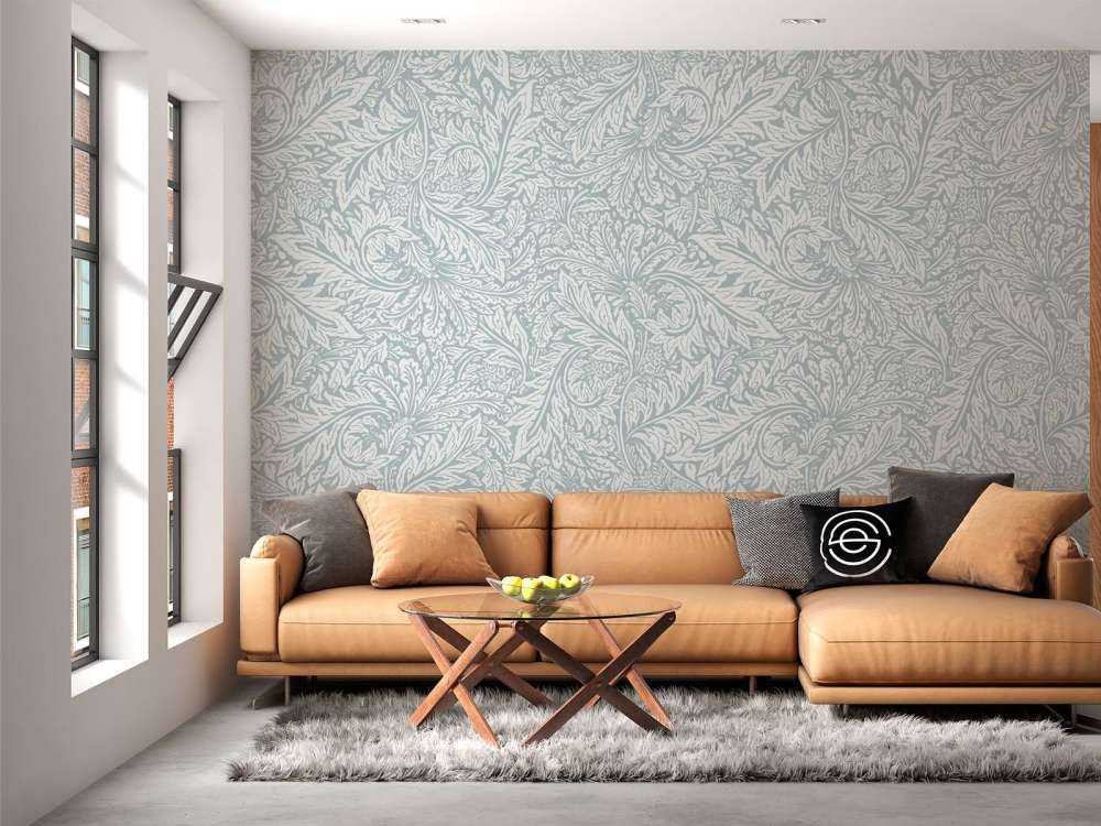 Morris Florals & Leaves - bleu poudré