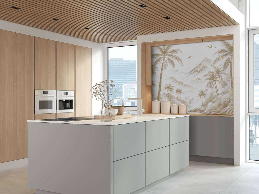 Baie Paisible aux Palmiers, taupe