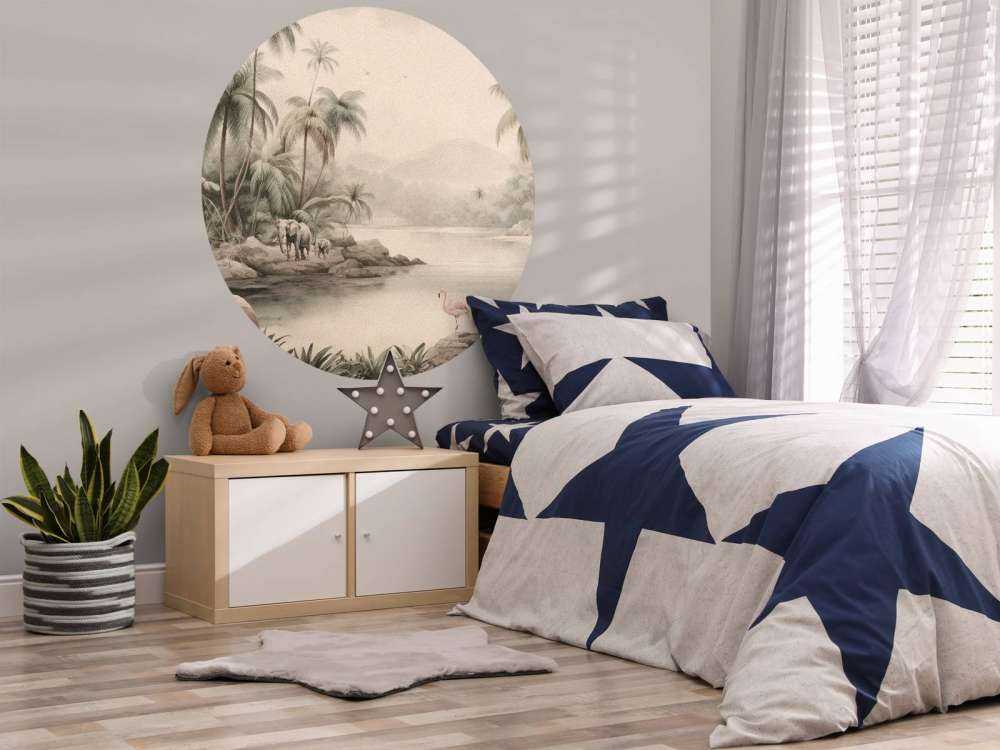 Paysage de jungle avec animaux