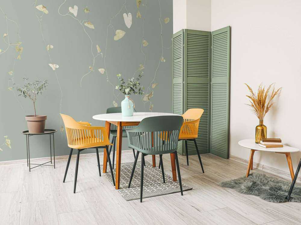 Branches d'aubépine gris vert