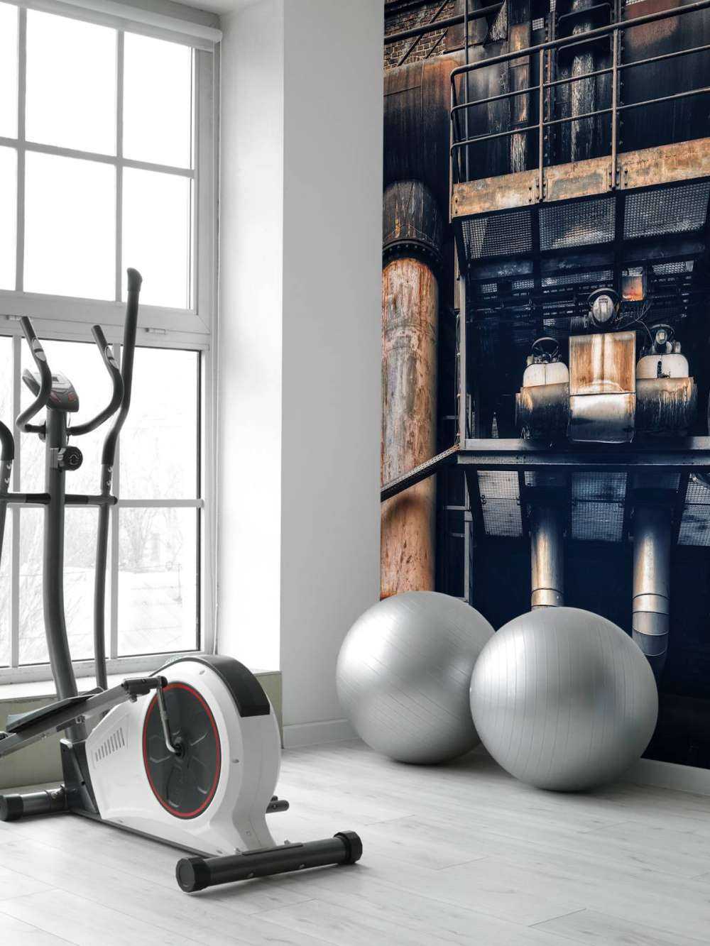 Tuyaux dans une ancienne usine