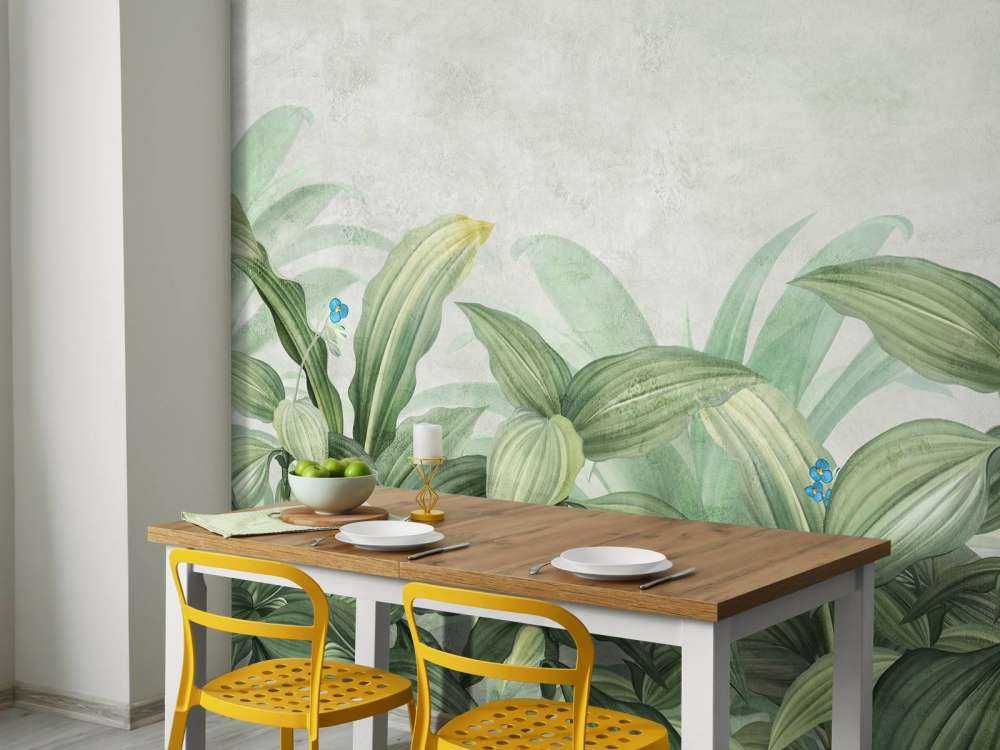 Herbe à mouche avec des fleurs