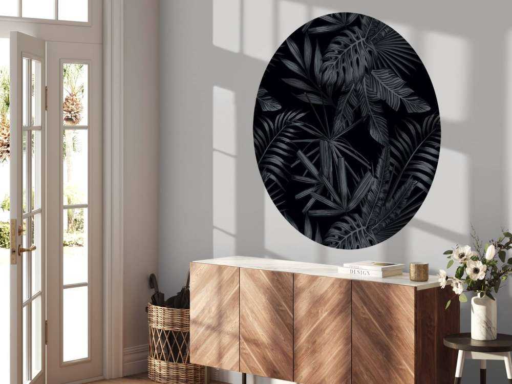 Feuilles noires tropicales