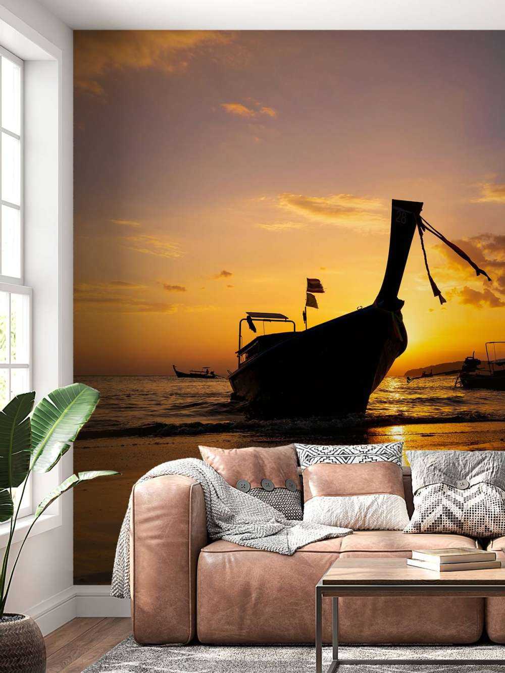 Bateau traditionnel à queue longue