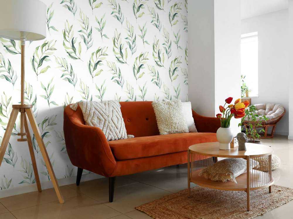 Motif Rameaux d'aquarelle