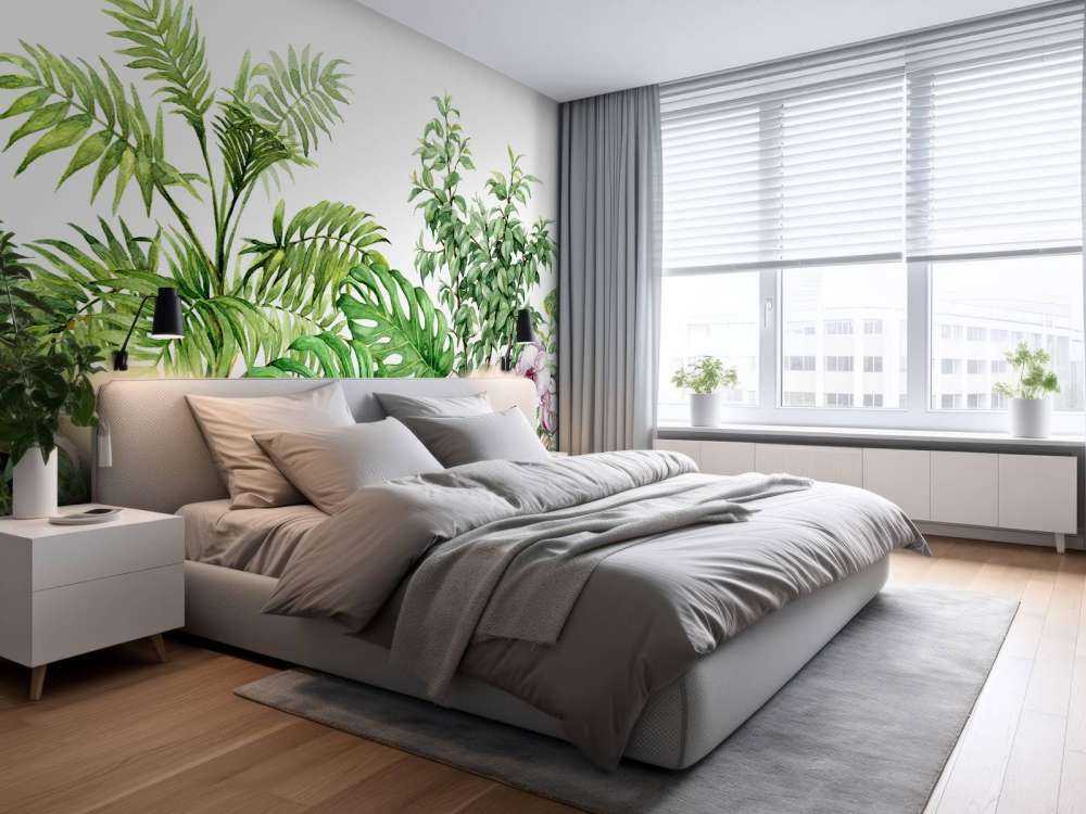 Plantes tropicales à l'aquarelle