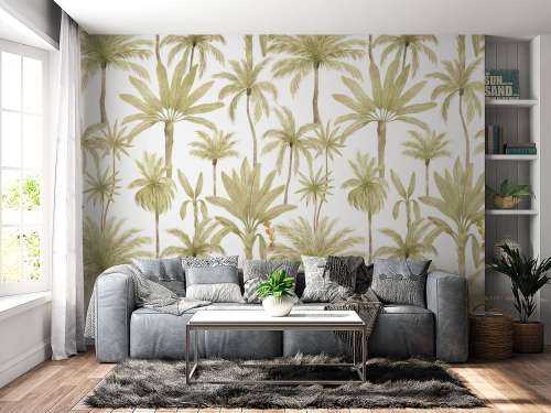 Arbres tropicaux en aquarelle