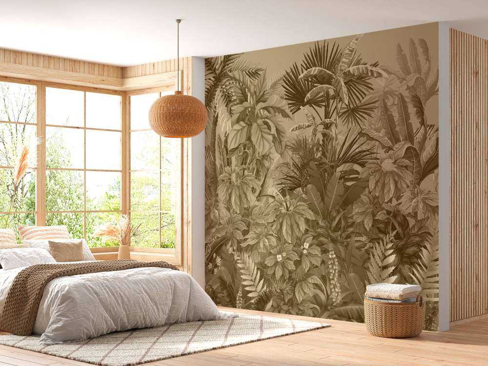 Jungle tropicale sépia
