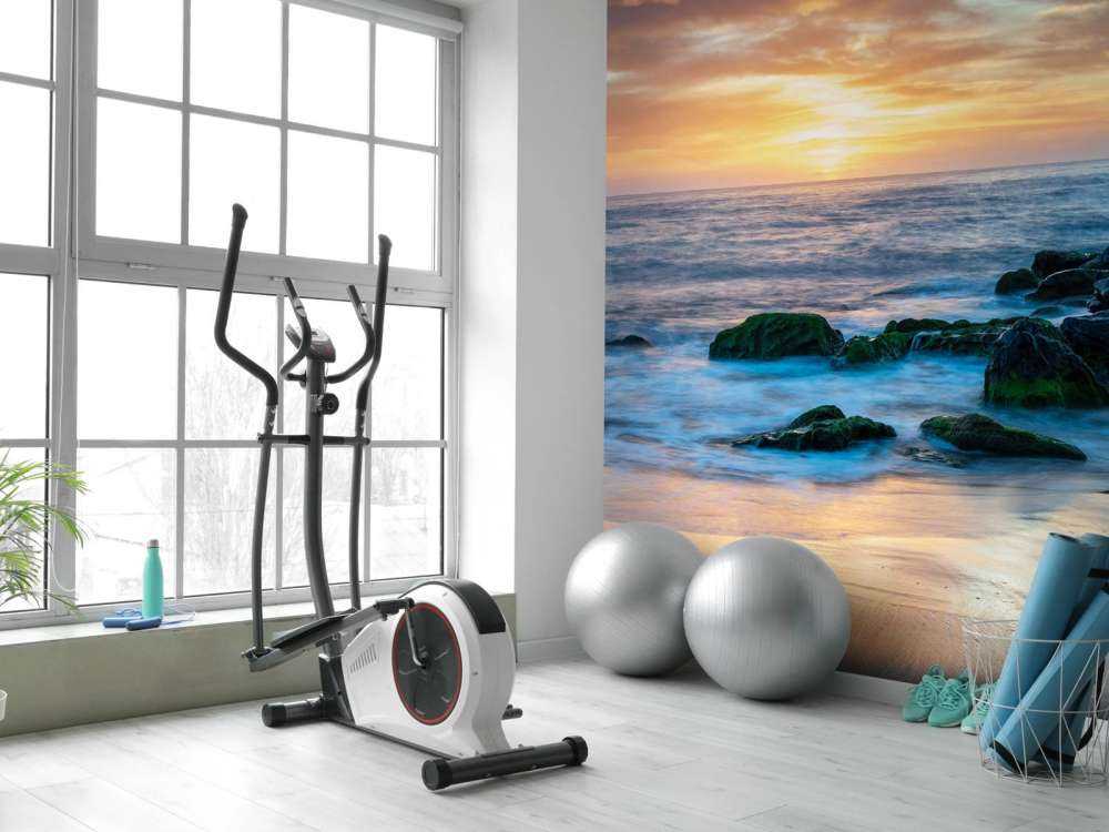 Lever de soleil romantique