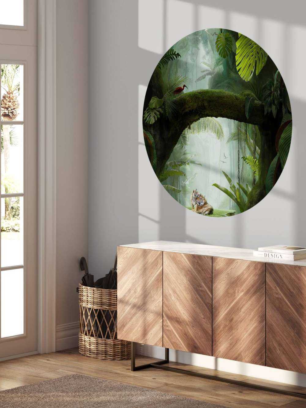 Couple de tigres dans la jungle