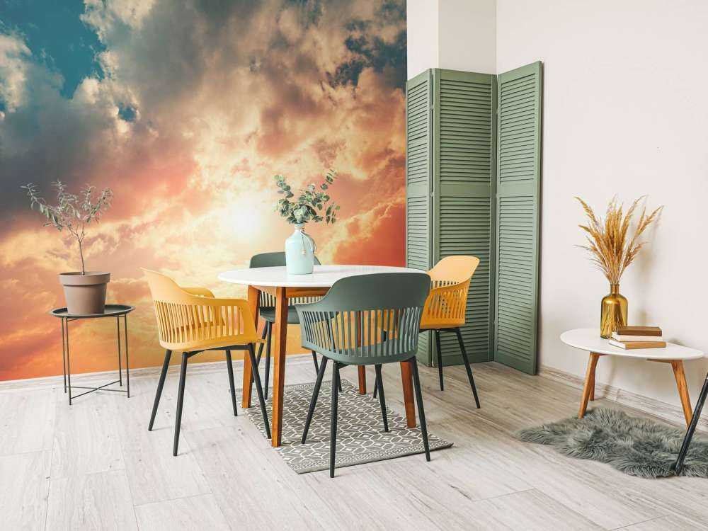 Ciel coloré avec des nuages