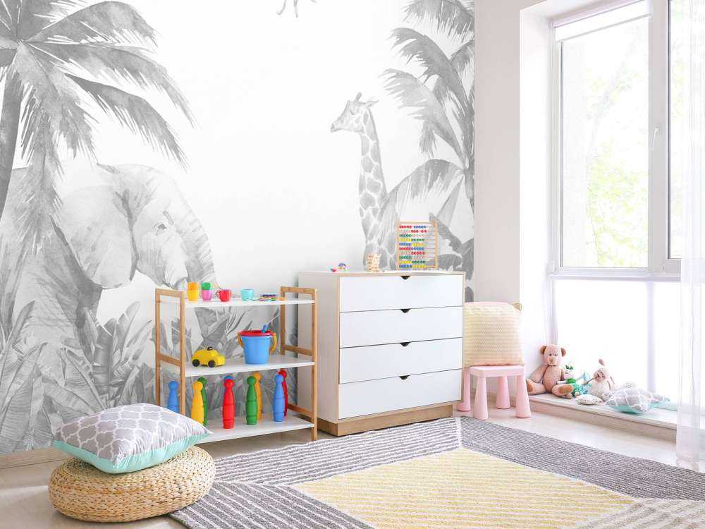 Animaux de la jungle joyeux