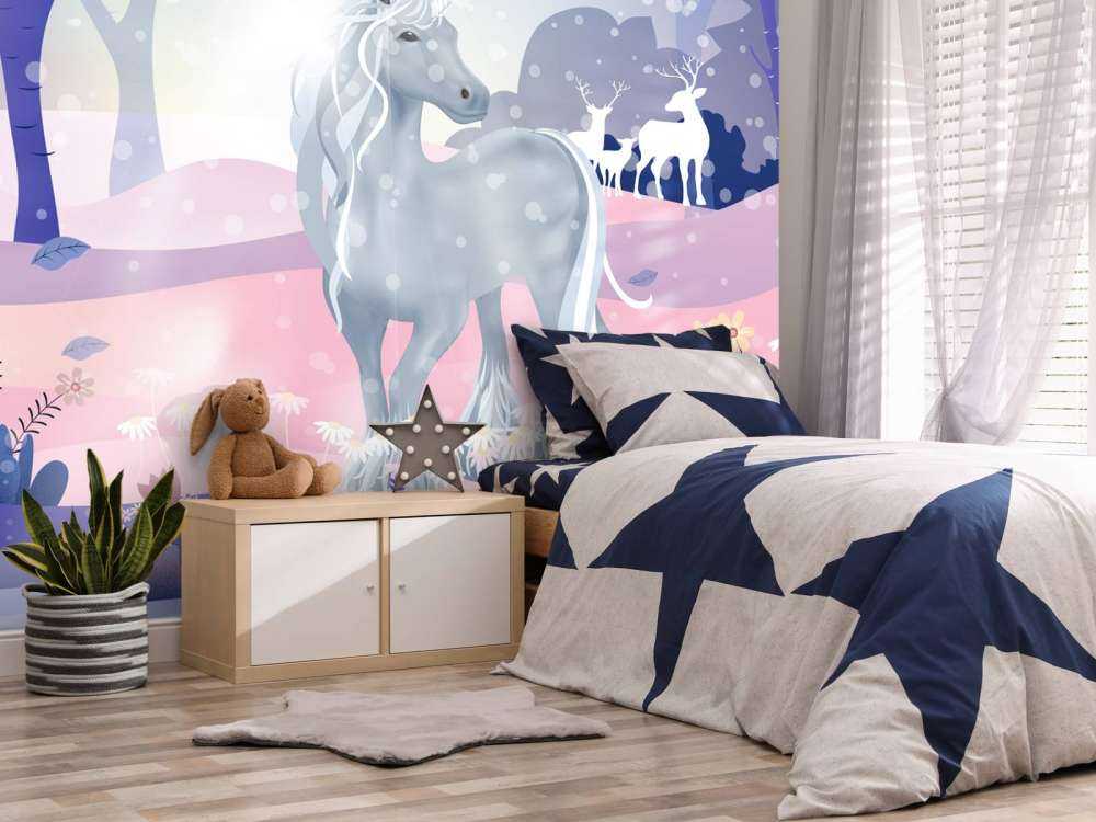 Licorne dans la neige