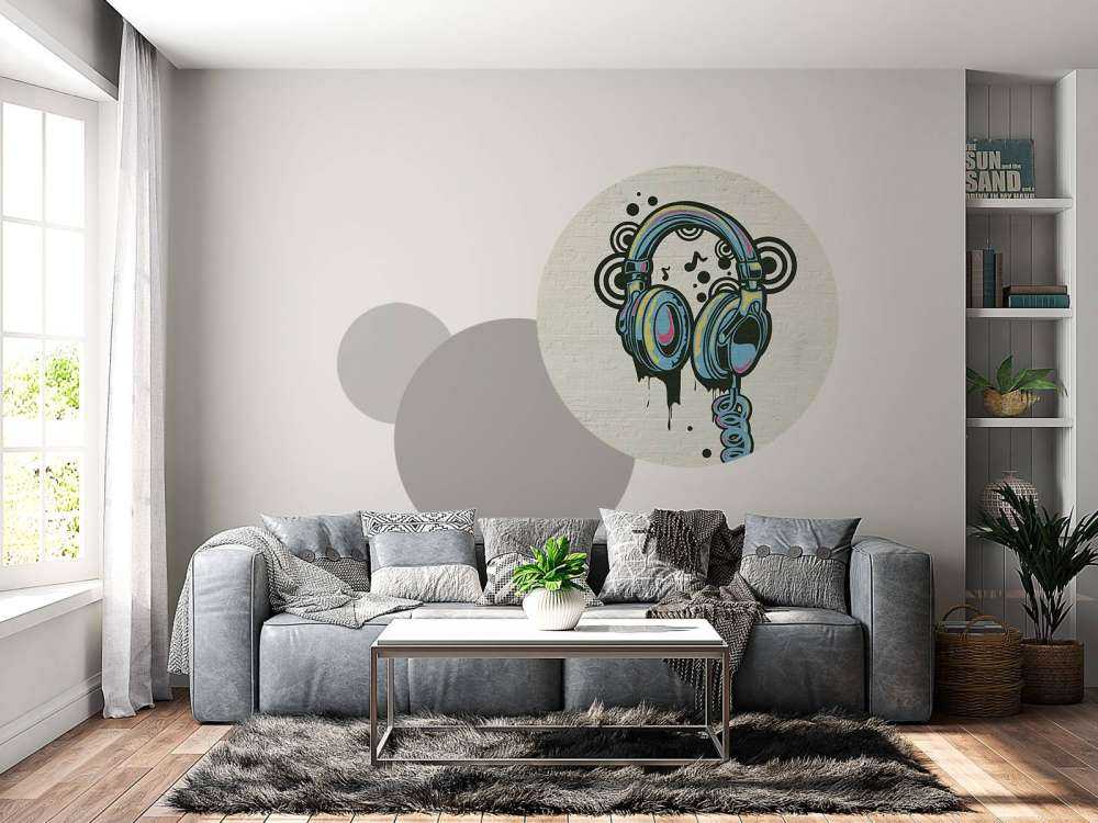 Casque d'écoute graffiti