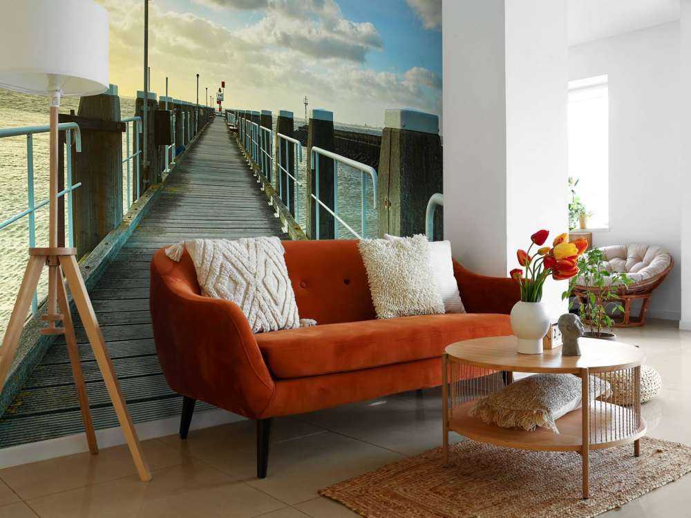 Échafaudages sur la côte