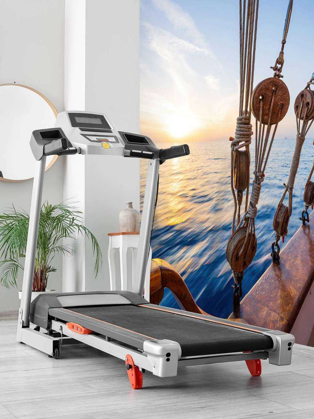 Voilier au coucher du soleil