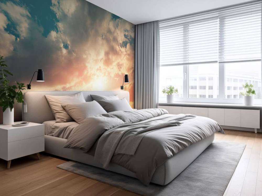 Ciel coloré avec des nuages