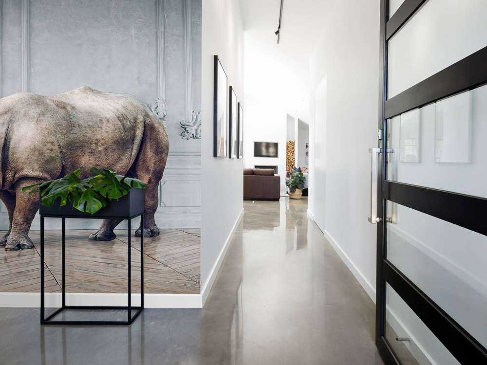 Rhinocéros avec abat-jour