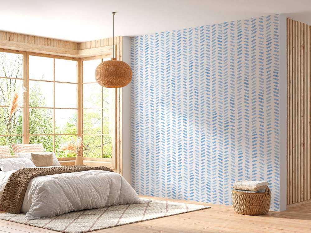 Motif Tirets bleus