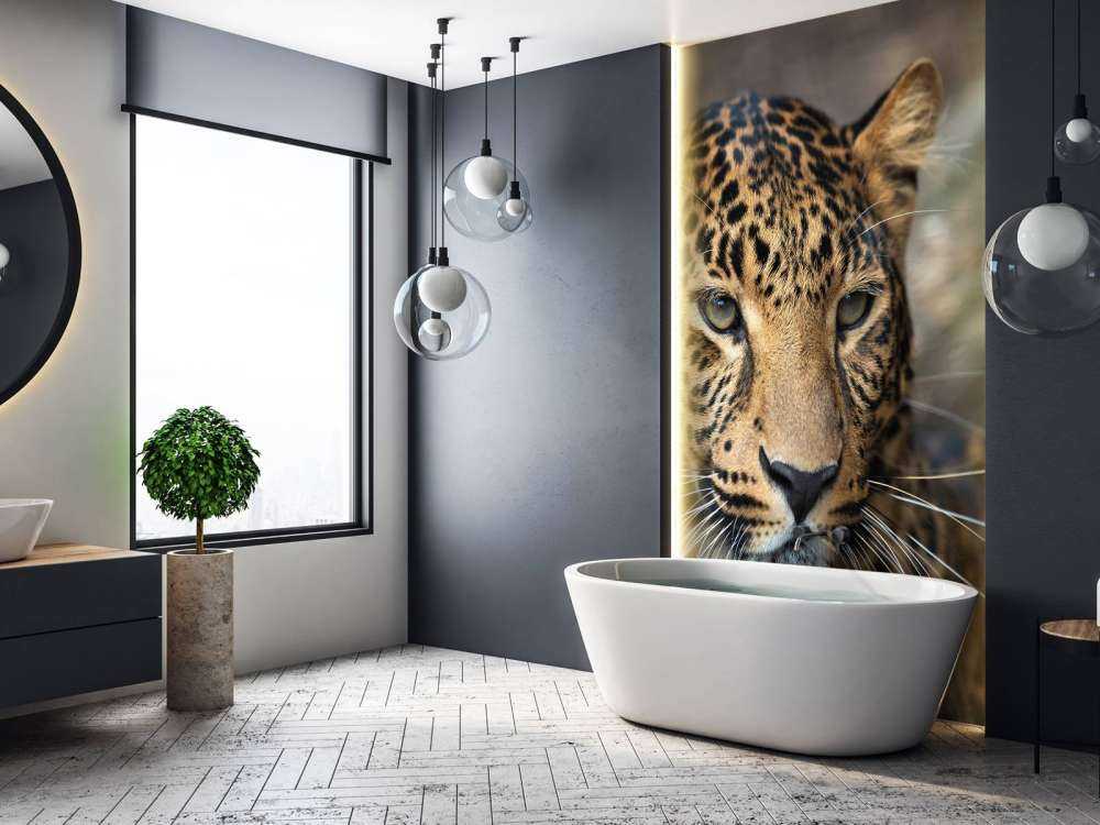 Gros plan d'une tête de léopard