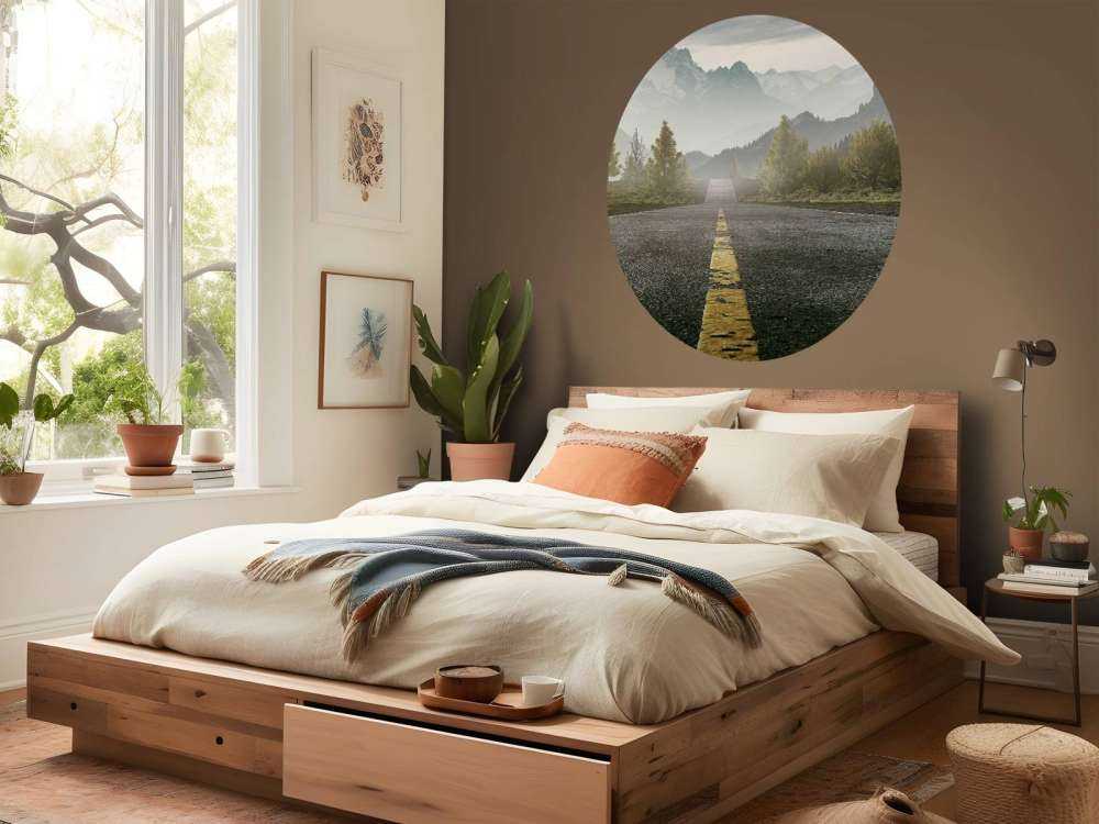 Route avec les montagnes