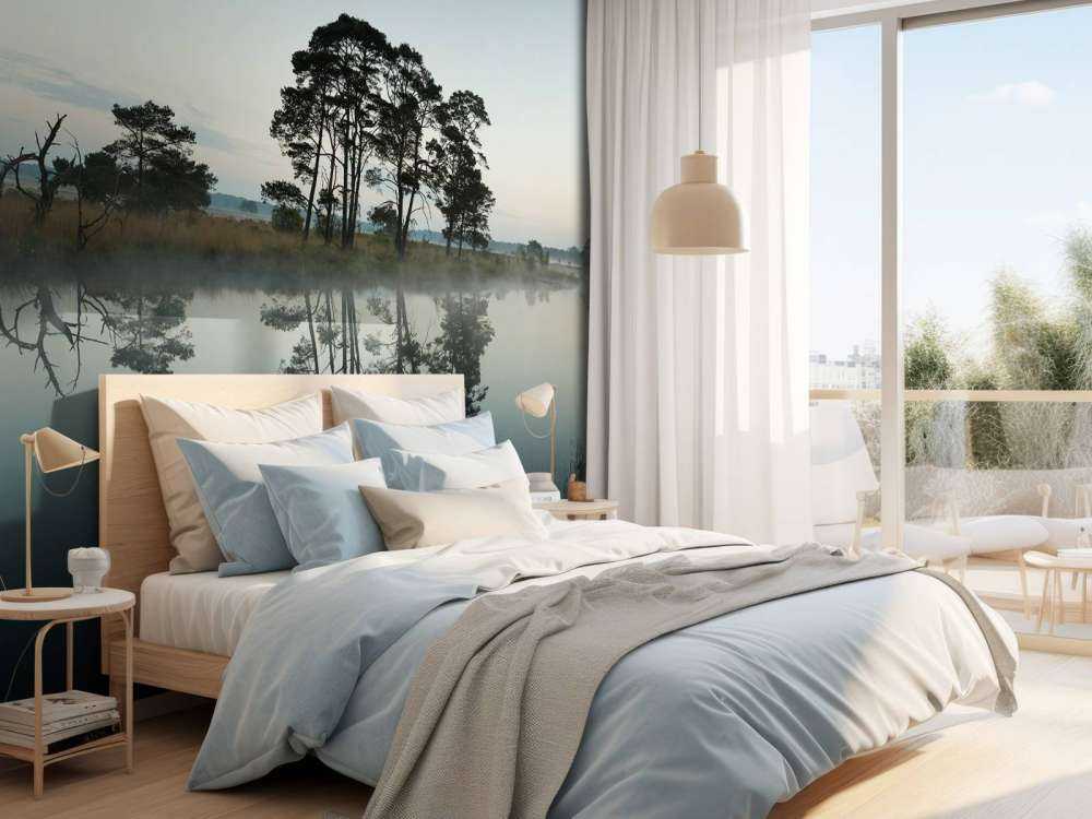 Les arbres le long des forêts